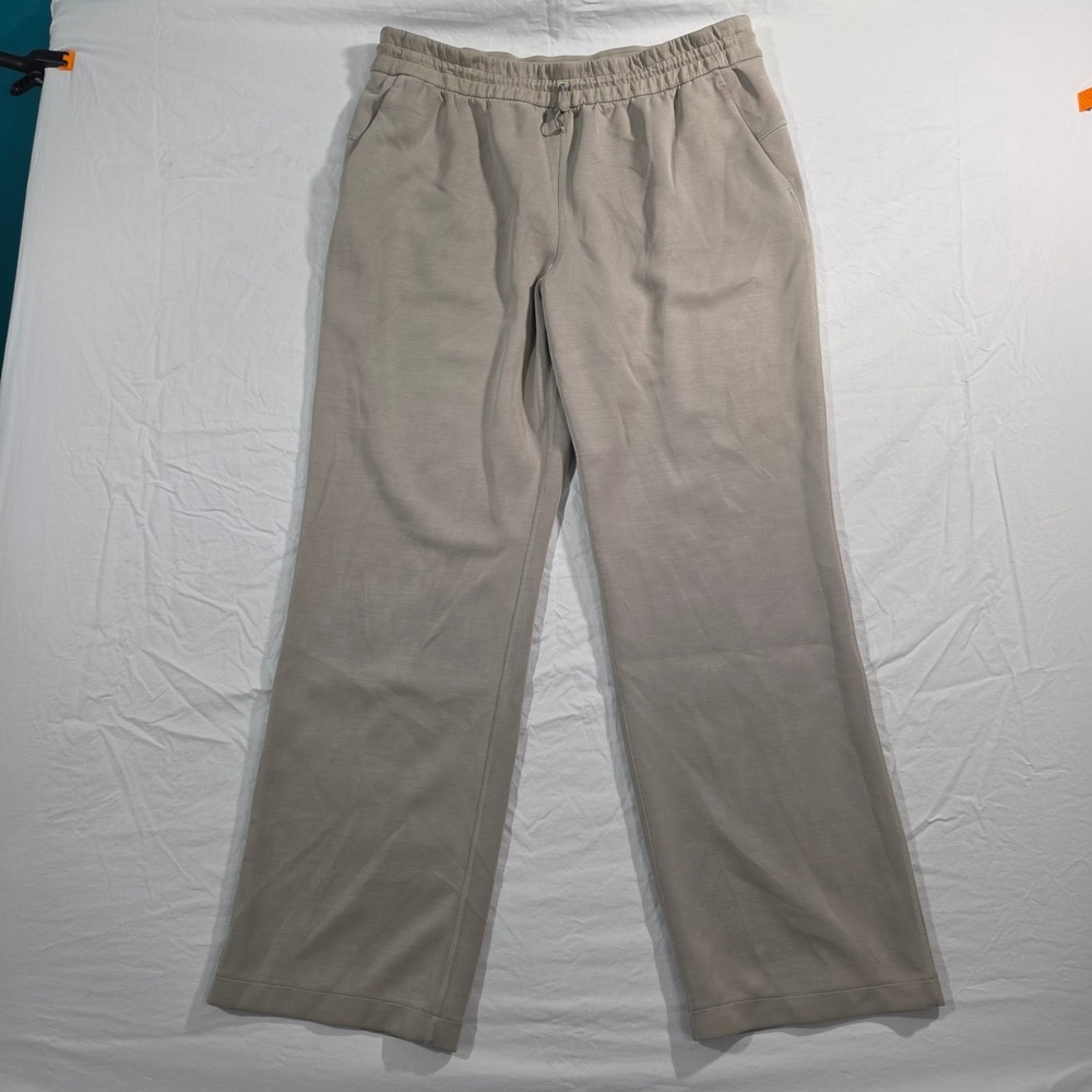 Lululemon Softstreme Straight-Leg Pant 14 Taupe High Rise Lounge Athleisure